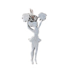 James Avery Cheerleader w/ pom pom's charm sterling silver - Estate Fresh Austin