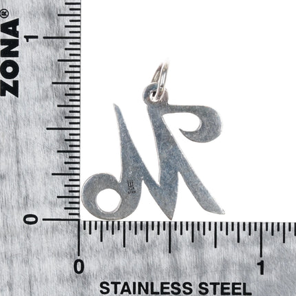 James Avery M initial charm sterling silver - Estate Fresh Austin