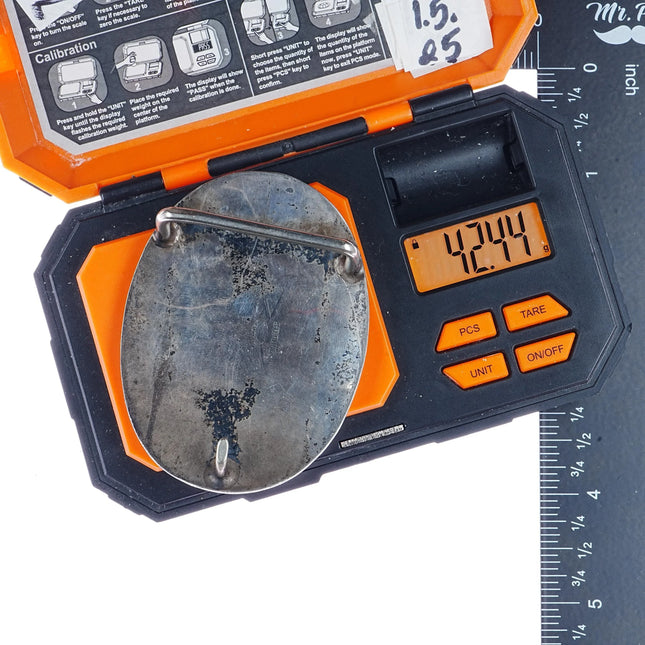 c1970's Newmans Reno Sterling Women's Golf trophy belt buckle Mapes Invitational - Estate Fresh Austin