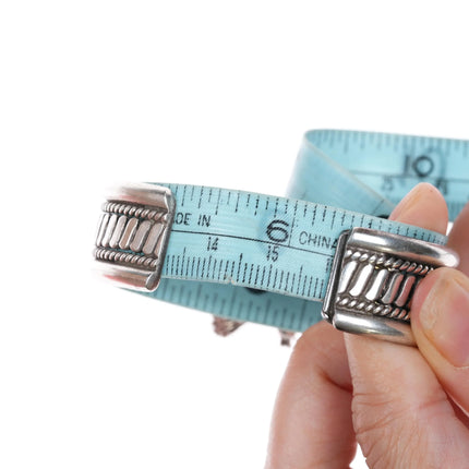 6.25" Vintage Tahe Navajo sterling eagle dancer cuff bracelet - Estate Fresh Austin