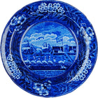 c1830 Clews American Historical Staffordshire Landing of Gen Lafayette Soup 10