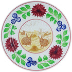 c1860 Staffordshire Rabbitware Stick Spatter plate Rabbit Ware 9.25