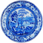 c1830 Staffordshire The Philosopher soup bowl 8 3/8