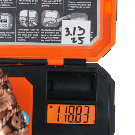 7" Copper plated Sterling silver Running Bear shop turquoise cuff bracelet - Estate Fresh Austin