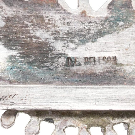 6.5" Bellson Zuni sterling Needlepoint turquoise cuff bracelet - Estate Fresh Austin