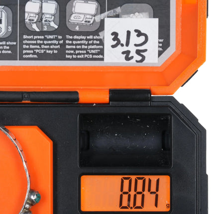 6.25" 1940's Zuni silver turquoise stacker stacking row cuff bracelet snake eye - Estate Fresh Austin