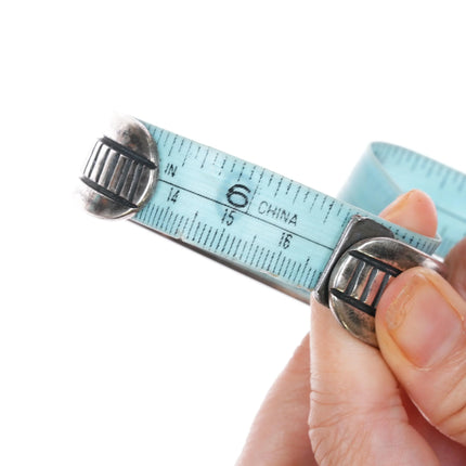 6.6" c1950 Navajo Arts & Crafts Guild silver cuff bracelet - Estate Fresh Austin