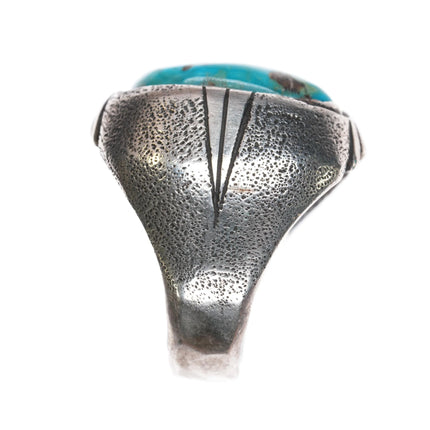 sz12 Harry H Begay Navajo vintage sterling ring w/turquoise - Estate Fresh Austin