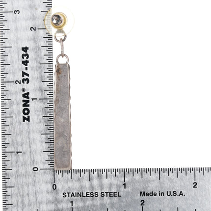 Vintage Zuni sterling inlay earrings b - Estate Fresh Austin