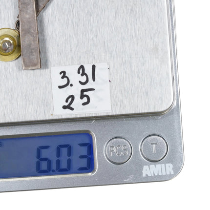 Vintage Zuni sterling inlay earrings b - Estate Fresh Austin