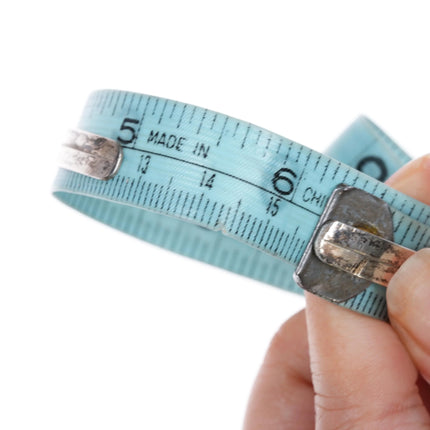 6.12" Vintage Zuni dot-dot-dash double row silver and turquoise cuff bracelet - Estate Fresh Austin