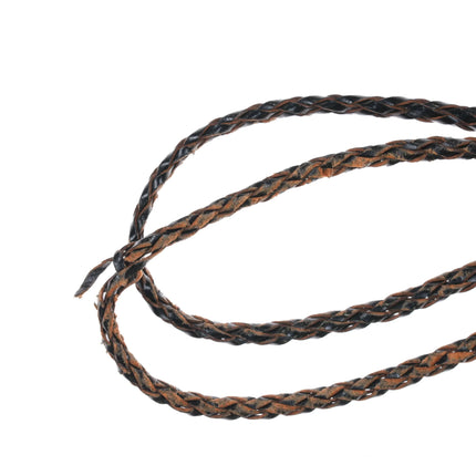 c1960 c-31 Zuni channel inlay silver bolo tie - Estate Fresh Austin