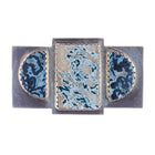 Gail Bird and Yazzie Johnson 14k/silver agate modernist Navajo/Kewa//Laguna pin - Estate Fresh Austin