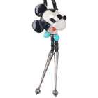 c1980 Zuni Sterling multi-stone inlay Mickey Mouse bolo tie - Estate Fresh Austin