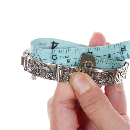 6.5" TJ Southwestern sterling silver link bracelet - Estate Fresh Austin