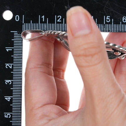 1950's Los Ballesteros Mexican Modernist sterling pendant synthetic alexandrite - Estate Fresh Austin