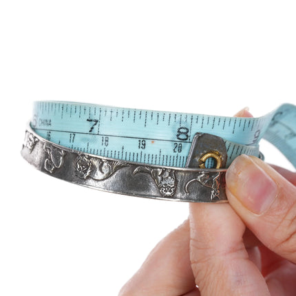 8" Retired James Avery Sterling Exotic Cats bangle bracelet (older) - Estate Fresh Austin