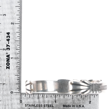 6.25" Wilson Begay Navajo silver and turquoise cuff bracelet - Estate Fresh Austin