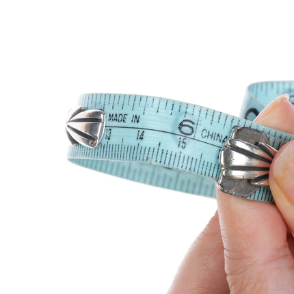 6.25" Wilson Begay Navajo silver and turquoise cuff bracelet - Estate Fresh Austin