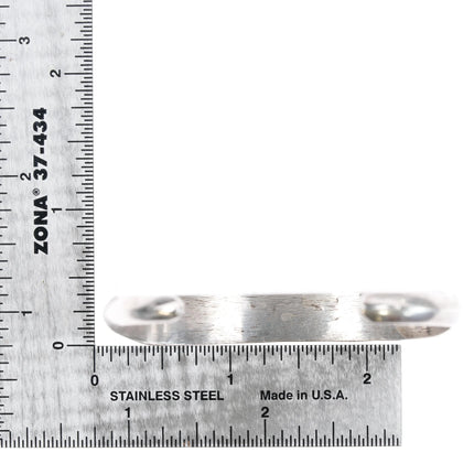 6.5" Vintage Zuni silver diamonds turquoise channel inlay cuff bracelet - Estate Fresh Austin