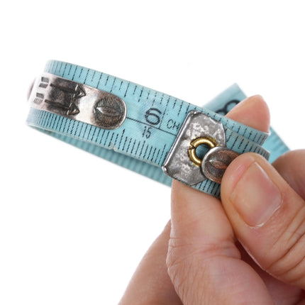 6.125" 1950's Bell Trading Post sterling silver spheres cuff bracelet - Estate Fresh Austin