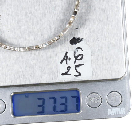 6.5" Elaine Becenti Navajo sterling wild ponies cuff bracelet - Estate Fresh Austin