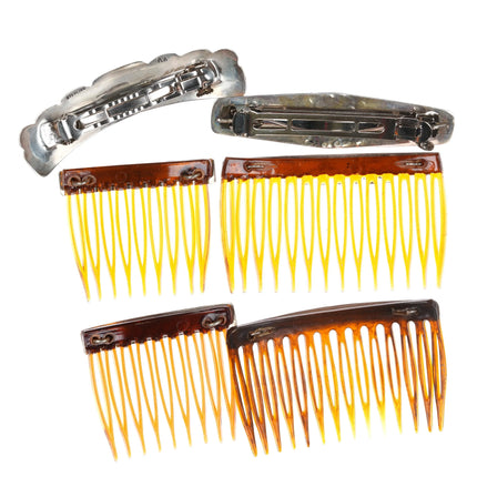 Vintage Navajo sterling silver comb and hair barrette collection - Estate Fresh Austin