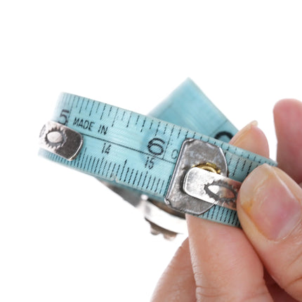 6" 30's-40's Navajo silver heavily stamped cuff bracelet w/nice turquoise - Estate Fresh Austin