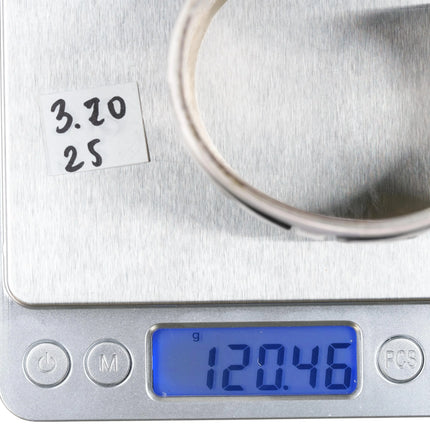 7.5" Virgil Thomas (1948-1986) Hopi Overlay turtle cuff bracelet sterling silver - Estate Fresh Austin