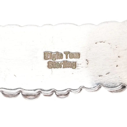 6.25" Elgin Tom Navajo sterling beads cuff bracelet - Estate Fresh Austin