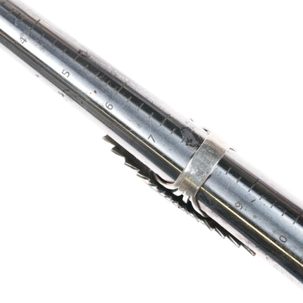 sz8 Huge Charles Johnson Navajo sterling silver turquoise ring - Estate Fresh Austin