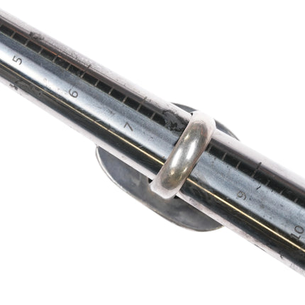 sz8 Large RVT Navajo sterling silver ring with nice turquoise - Estate Fresh Austin