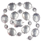 Heavy 30's-40's Navajo hand stamped silver link concho belt - Estate Fresh Austin