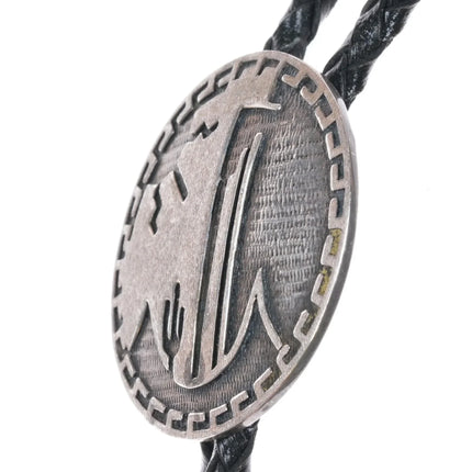 Vintage Silver Cloud Sterling silver bolo tie overlay style - Estate Fresh Austin