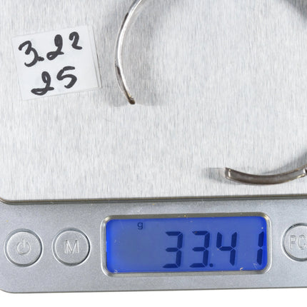 6.625" Pete Sanchez Isleta Pueblo Sterling multi-stone inlay cuff bracelet - Estate Fresh Austin