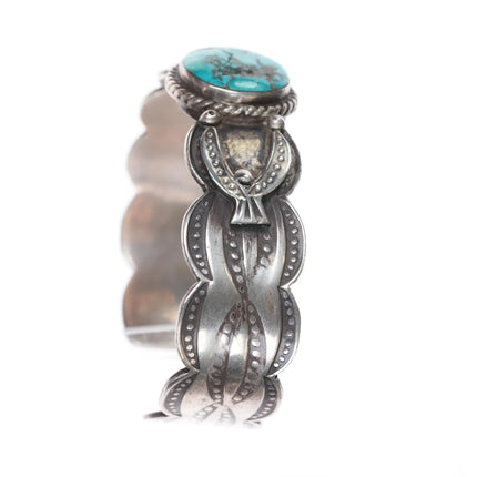 6.5" Vintage RP Navajo sterling and turquoise cuff bracelet - Estate Fresh Austin