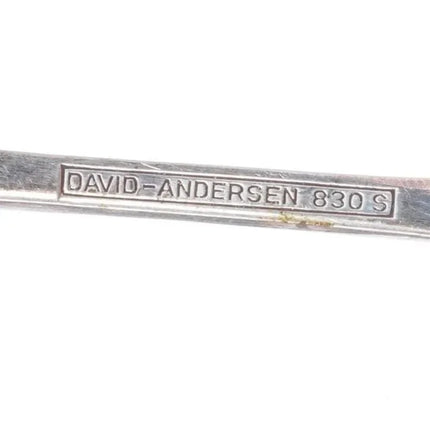 David Andersen 830 Silver Ringebu Demitasse/coffee spoons Sugar tongs butter - Estate Fresh Austin