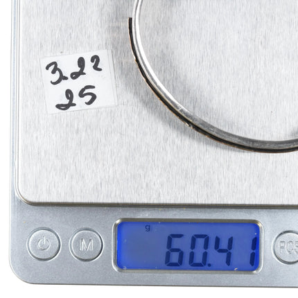 7" Julius Yazzie Navajo for MM Rogers 14k/Sterling storyteller cuff bracelet - Estate Fresh Austin