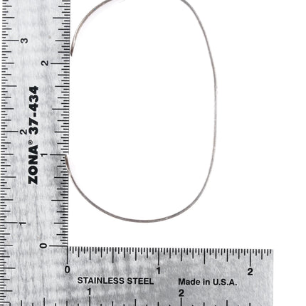 6.5" c1940's Navajo silver heavily stamped cuff bracelet thunderbirds - Estate Fresh Austin