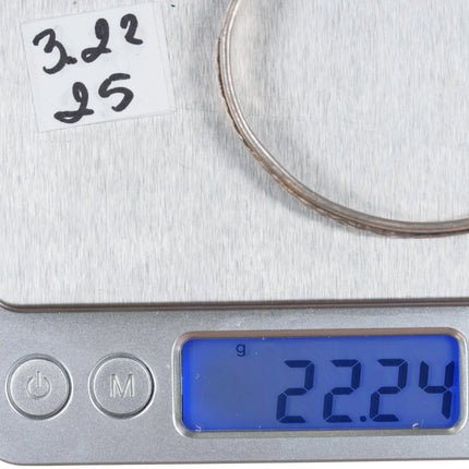 6" Verna Blackgoat Navajo silver cuff bracelet - Estate Fresh Austin