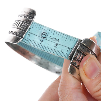 6.75" c1940's UITA22 Dean Kirk Trading Post Navajo silver cuff bracelet - Estate Fresh Austin