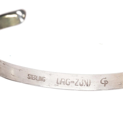 7.12" Lag Zuni Carinated silver cuff bracelet - Estate Fresh Austin