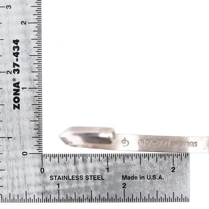 7.12" Lag Zuni Carinated silver cuff bracelet - Estate Fresh Austin