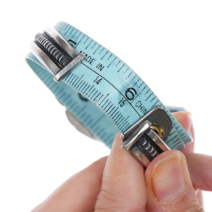 6.25" Harry Morgan Navajo silver Bisbee turquoise cuff bracelet - Estate Fresh Austin