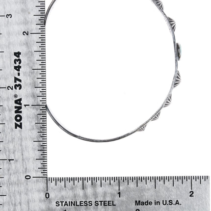 6.25" 30's-40's hand stamped Navajo Fred Harvey cuff bracelet - Estate Fresh Austin