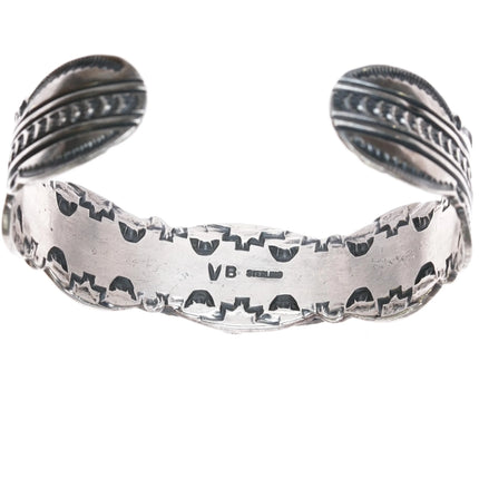 6.75" Virgil Begay Navajo silver high grade turquoise cuff bracelet - Estate Fresh Austin