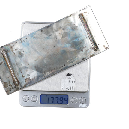 Huge Zuni Sterling inlay Roadrunner concho/belt buckle CIJ - Estate Fresh Austin