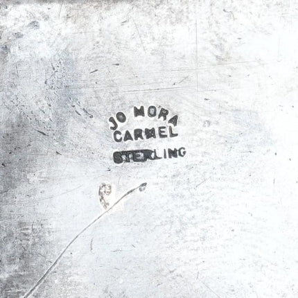 c1940's Joe Mora Carmel CA Sterling silver Art Deco belt buckle - Estate Fresh Austin