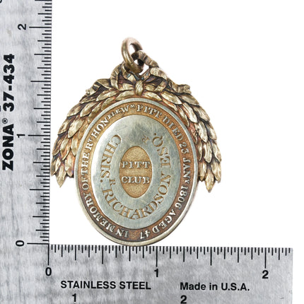 c1810ish Georgian William Pitt club gilt silver British Political cameo fob - Estate Fresh Austin