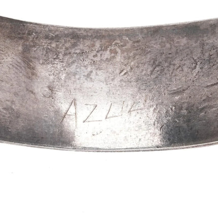 6" Vintage Navajo overlay cuff bracelet sterling silver c - Estate Fresh Austin